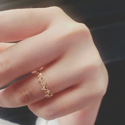 Lichte, luxe S925 sterling zilveren mode-ring